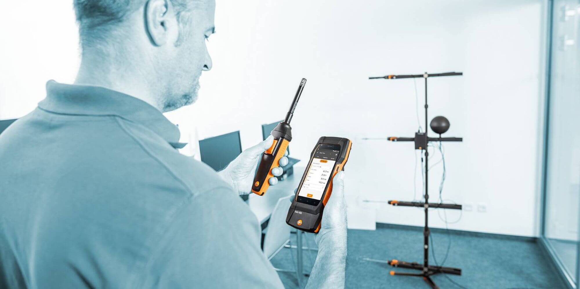 Ứng dụng đo IAQ và vận tốc không khí của testo 400
