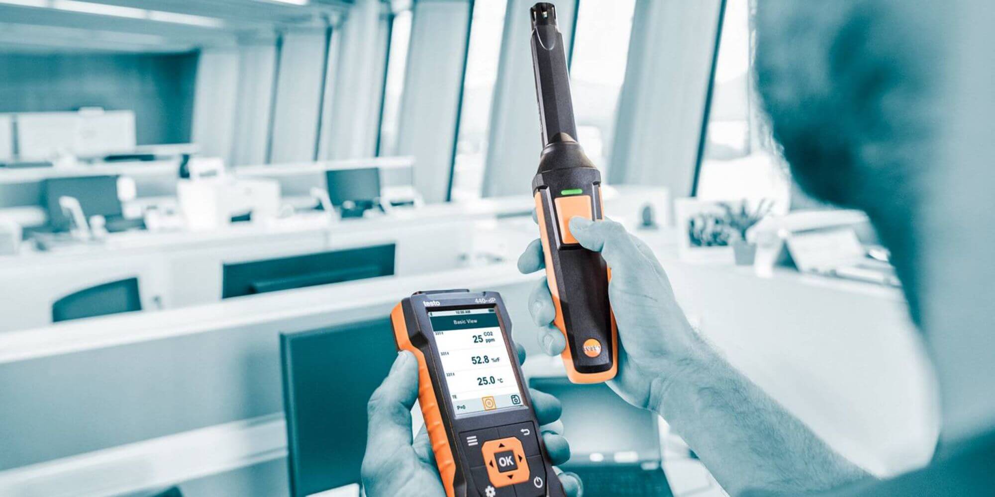 Ứng dụng đo IAQ và vận tốc không khí của testo 440