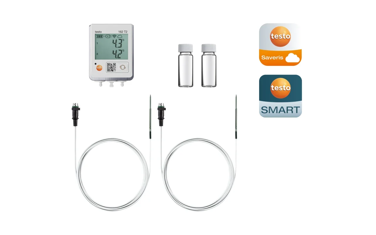 Bộ thiết bị theo dõi nhiệt độ trong tủ lạnh testo 162 refrigerator kit