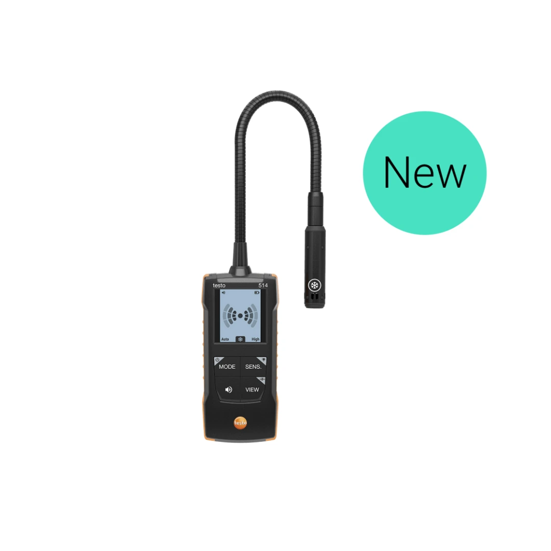 testo 514 - Thiết bị phát hiện rò rỉ môi chất lạnh với đầu dò linh hoạt