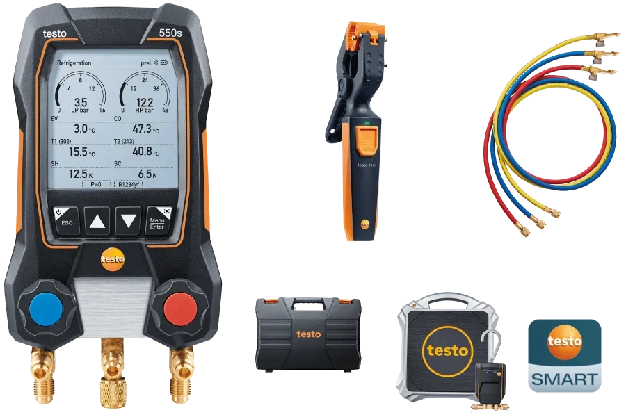 Bộ máy đo điện lạnh testo 550s dành cho người mới