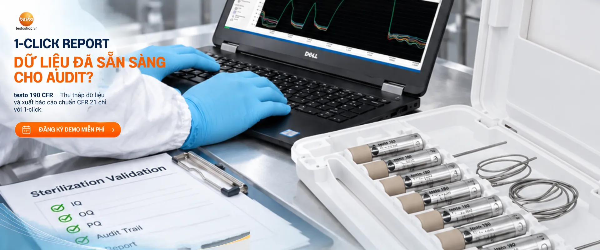 Đăng ký demo testo 190 CFR miễn phí tại site